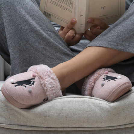 Chaussons mules Femme Rose chiné - Isotoner