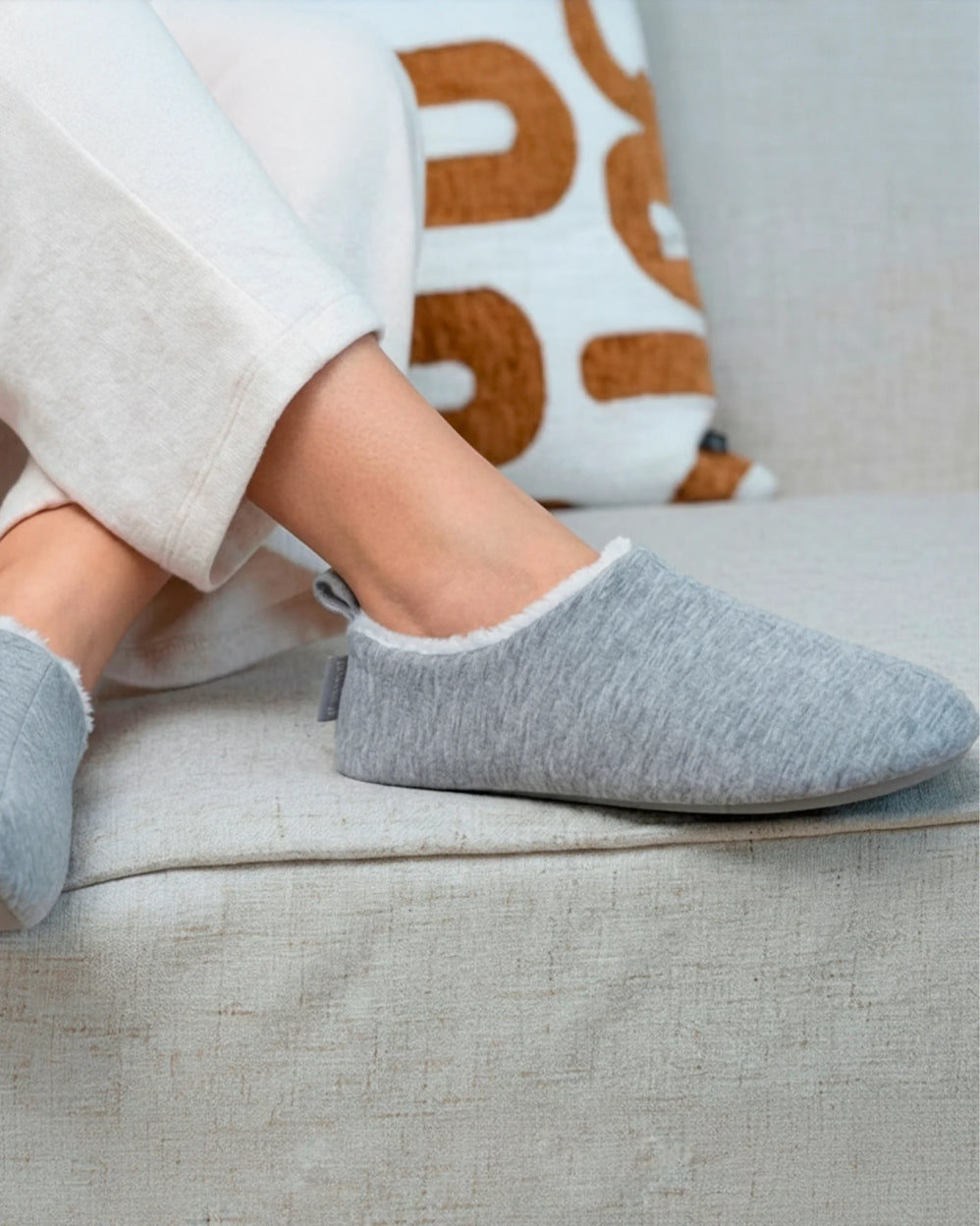 Chaussons bottillons Femme Gris chiné - Isotoner