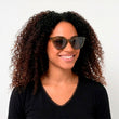 Lunettes de Soleil Femme Papillon Kaki