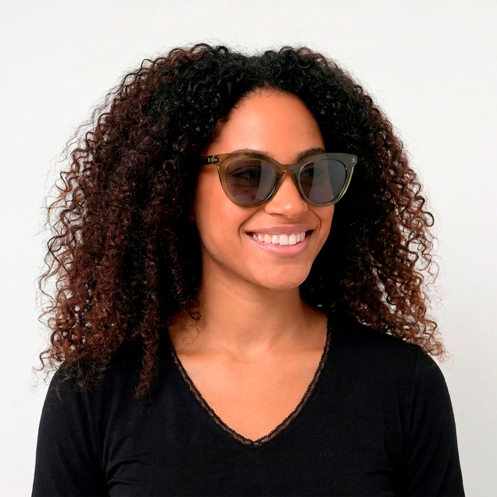 Lunettes de Soleil Femme Papillon Kaki - Isotoner