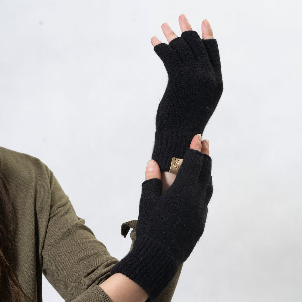 Mitaines Femme maille Noir - Isotoner