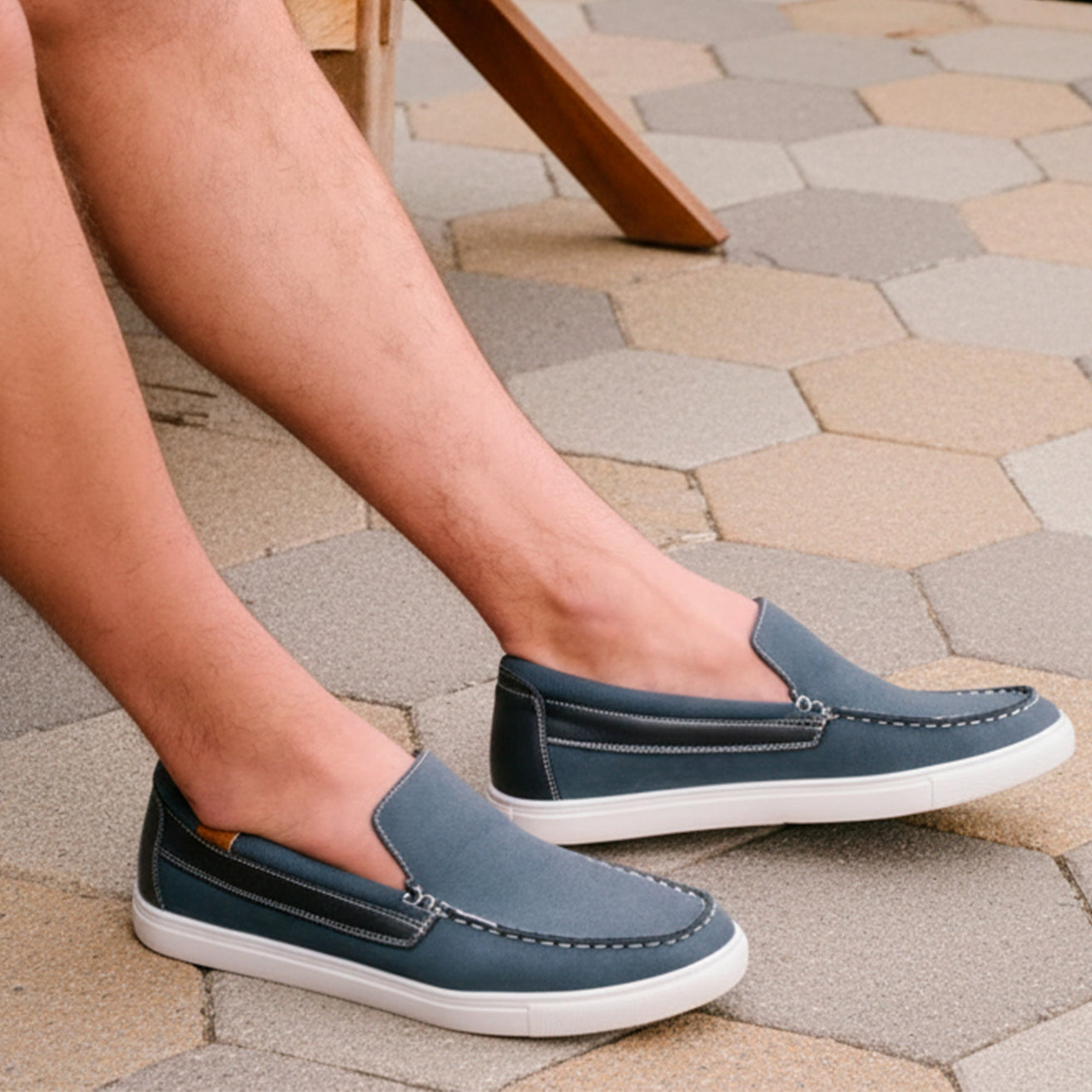 Mocassins Homme Marine