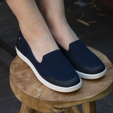 Ballerines Femme slip-on confort Marine - Isotoner