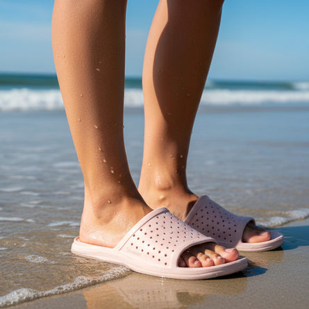 Mules claquettes Femme ajourées Nude - Isotoner