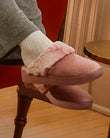 Chaussons mules talon Femme Blush