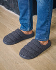 Chaussons Mules Homme BLOUP Chiné Gris