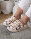 Chaussons Mules Femme BLOUP Léopard clair