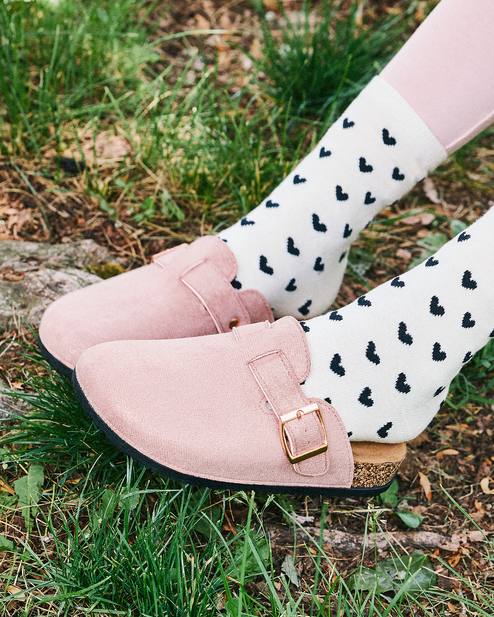 Mules Sabots Enfant confort Rose Paillettes - Isotoner