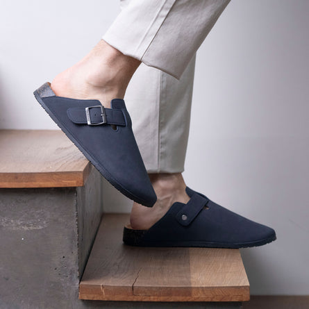 Mules sabots Homme Marine - Isotoner