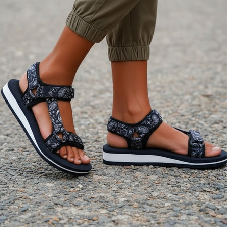 Sandale Femme sport talon Marine - Isotoner