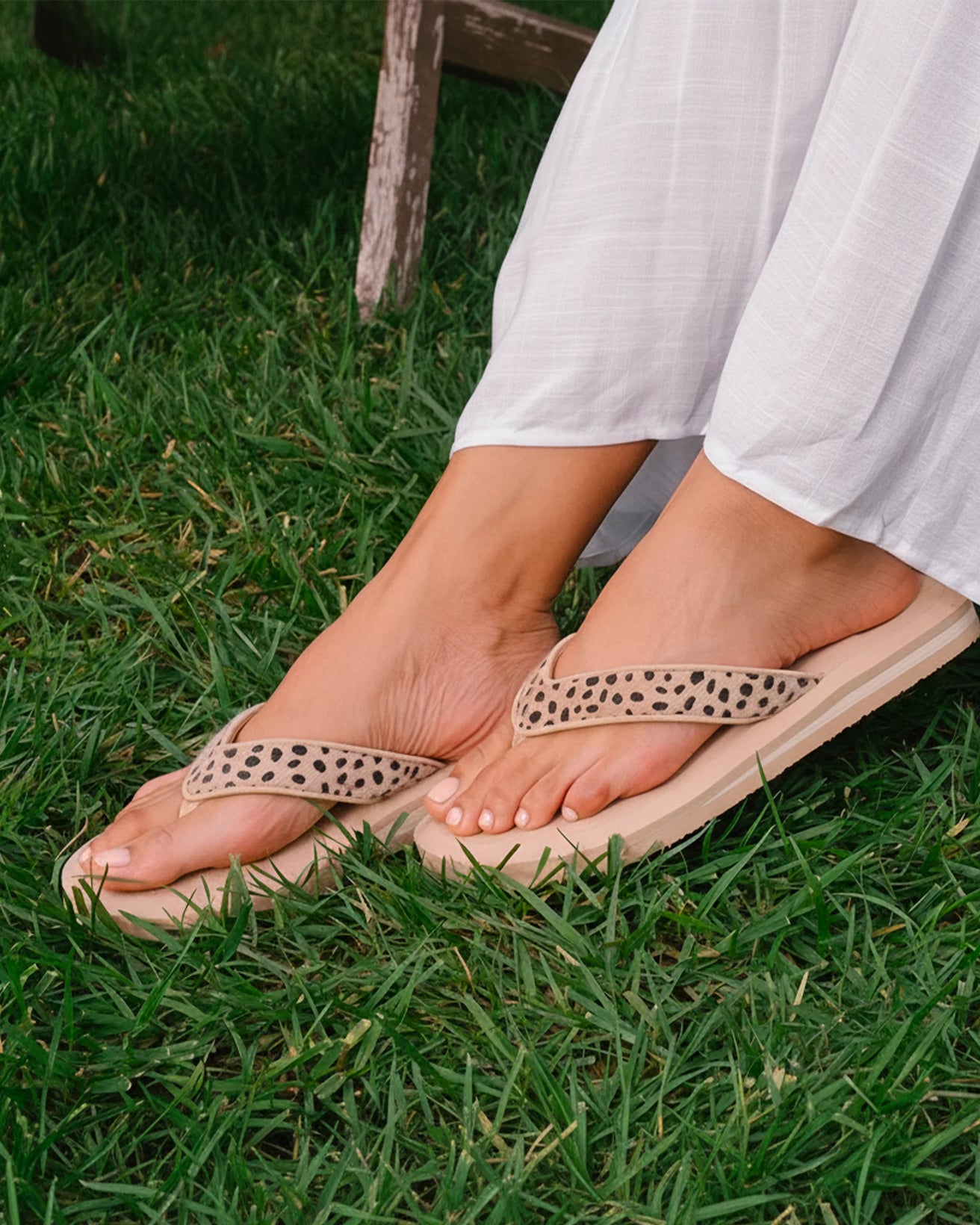 Tongs Femme yoga jungle Léopard beige