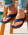 Tongs Homme bicolores Marine