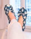 Chaussons ballerines Femme Grand Nœud Tropical