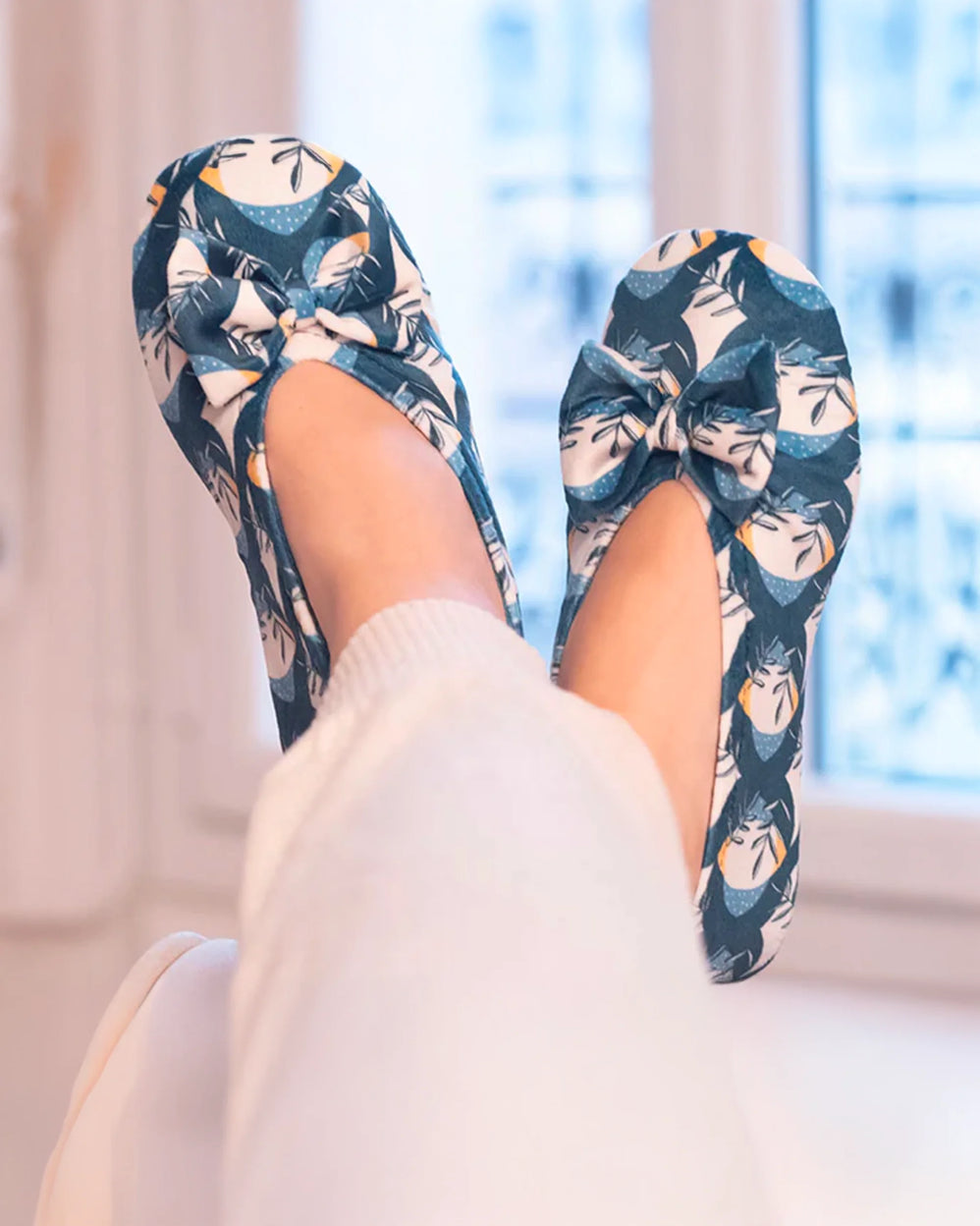 Chaussons ballerines Femme Grand Nœud Tropical - Isotoner