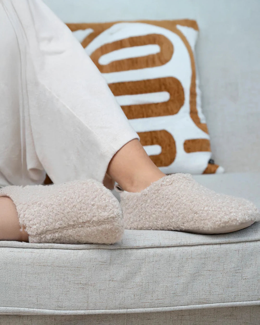Chaussons bottillons bas Femme Beige - Isotoner