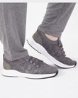 Baskets Confort Homme slip-on à lacets Gris