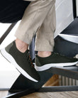 Baskets Confort Homme slip-on lacets Kaki