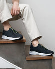 Basket Confort Homme slip-on Noir/jaune