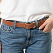 Ceinture Femme lisse bijoux Camel