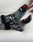Chaussettes fourrées Homme Gris Noël