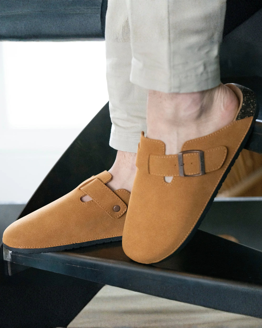 Mules sabots Homme Camel - Isotoner