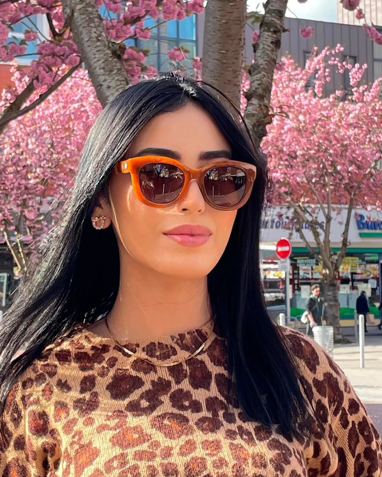 Lunettes de soleil Femme Papillon Caramel