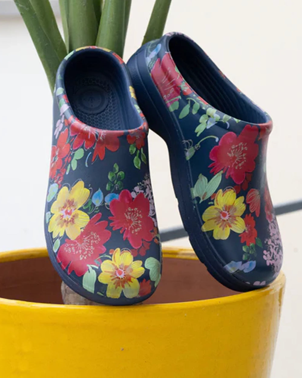 Sabots de jardin Femme Fleur Marine - Isotoner