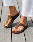 Tongs Femme YOGA sophistiquée Marron