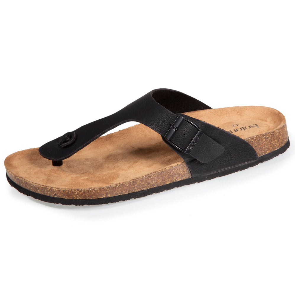 Mules sandales Homme Bride Noir - Isotoner