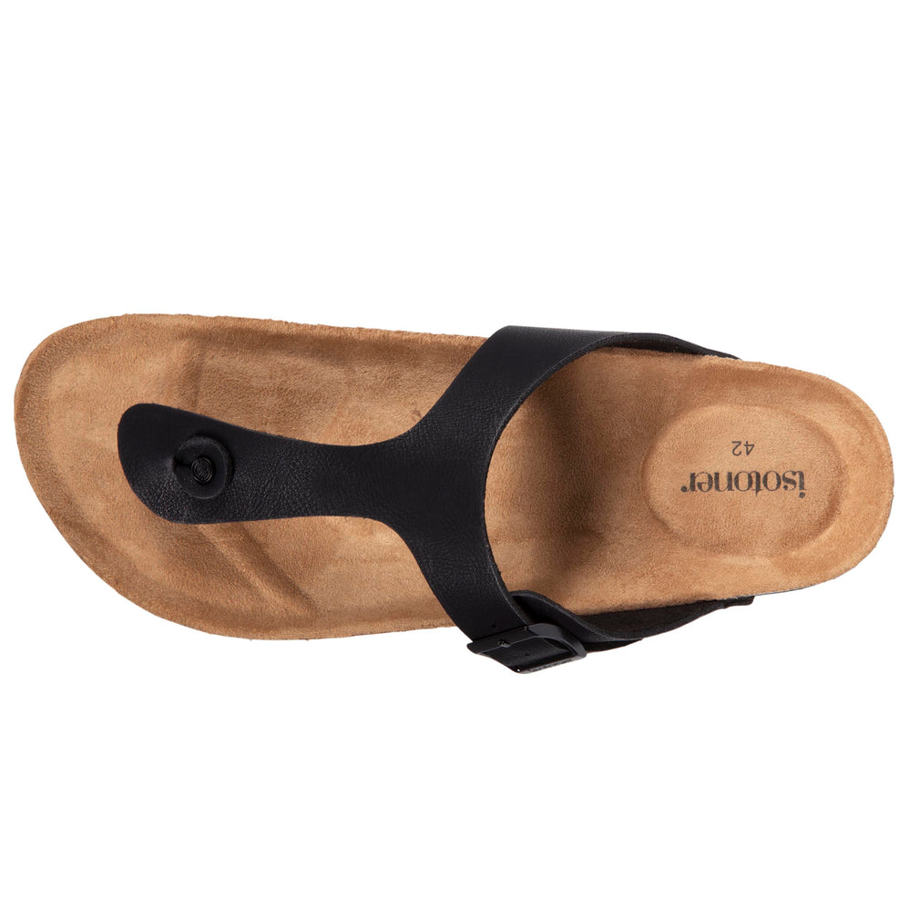 Mules sandales Homme Bride Noir - Isotoner