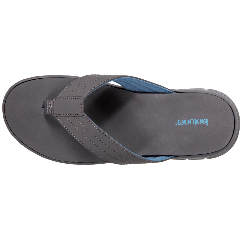 Tongs sport Homme confort Gris - Isotoner