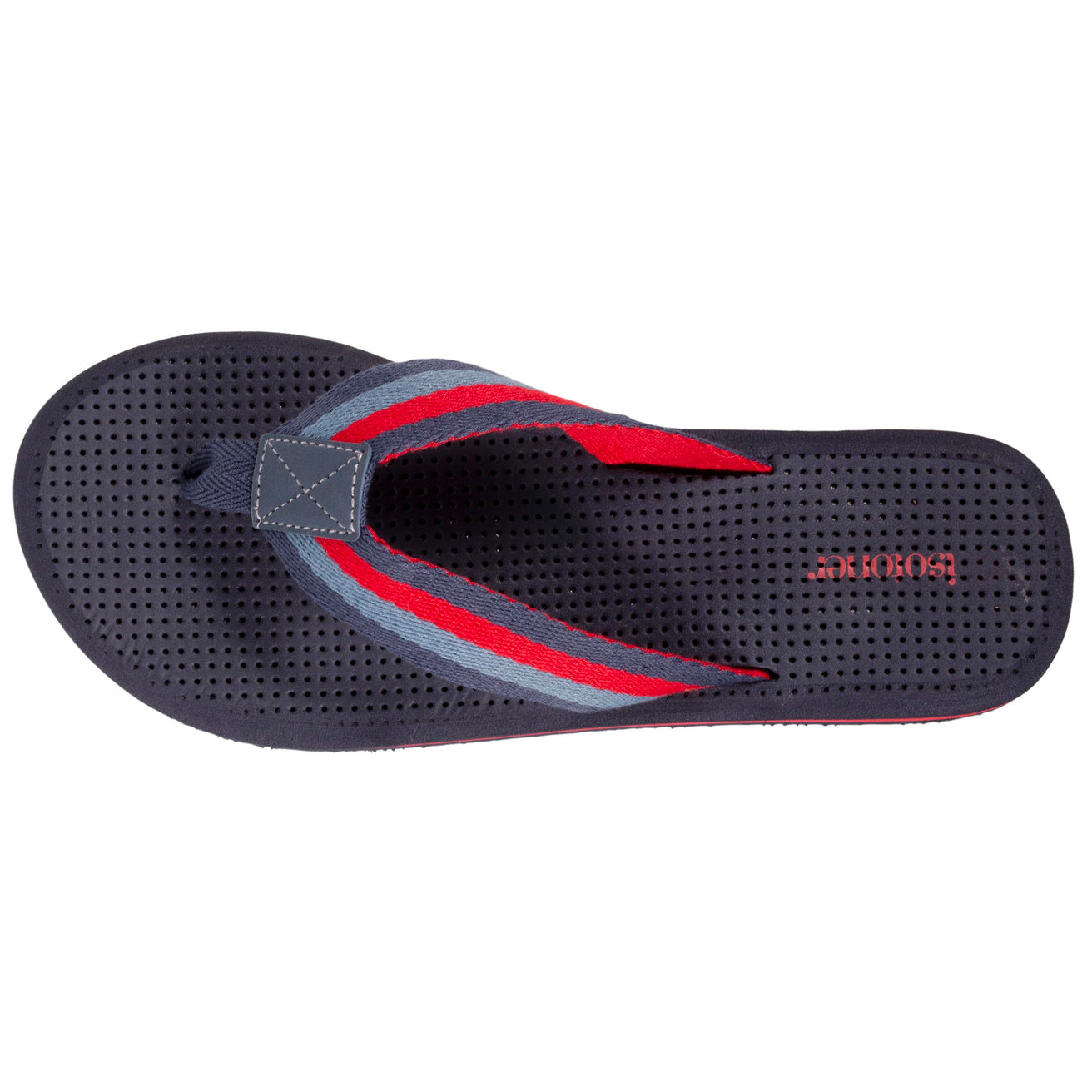 Tongs tige large Homme rayure Marine
