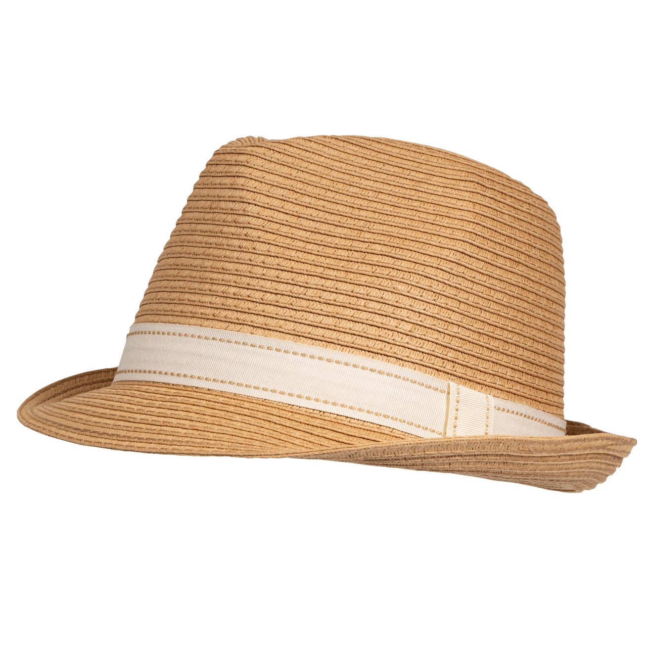 Chapeau Femme trilby bande Blanche