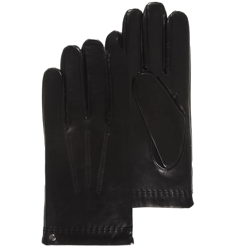 Gants Homme cuir/cachemire et soie Noir - Isotoner