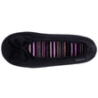 Chaussons ballerines Femme Velours Noir