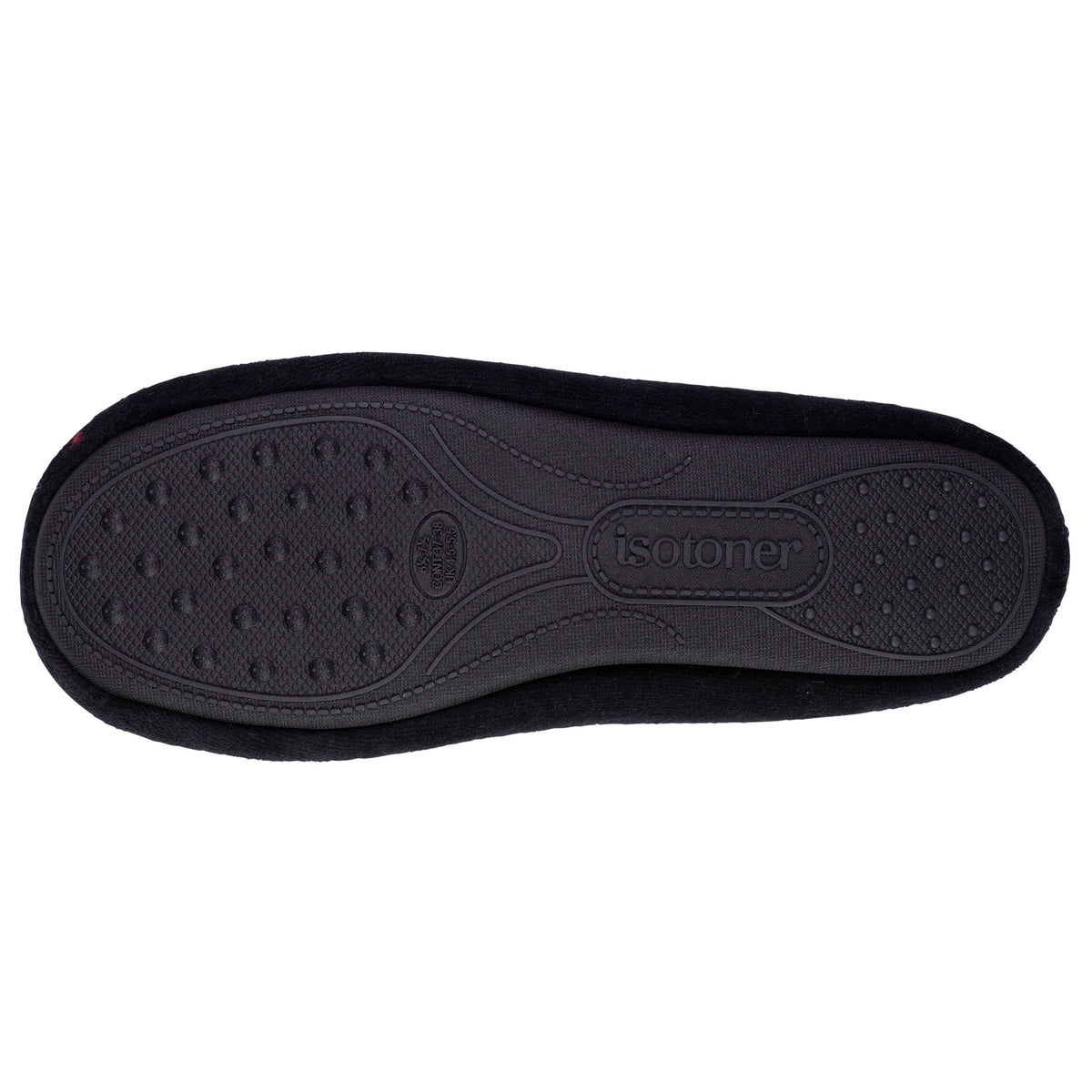 Chaussons ballerines Femme Velours Noir