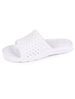 Mules claquettes Femme ajourées Blanc