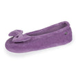 Chaussons ballerines grand nœud Fille Lilas