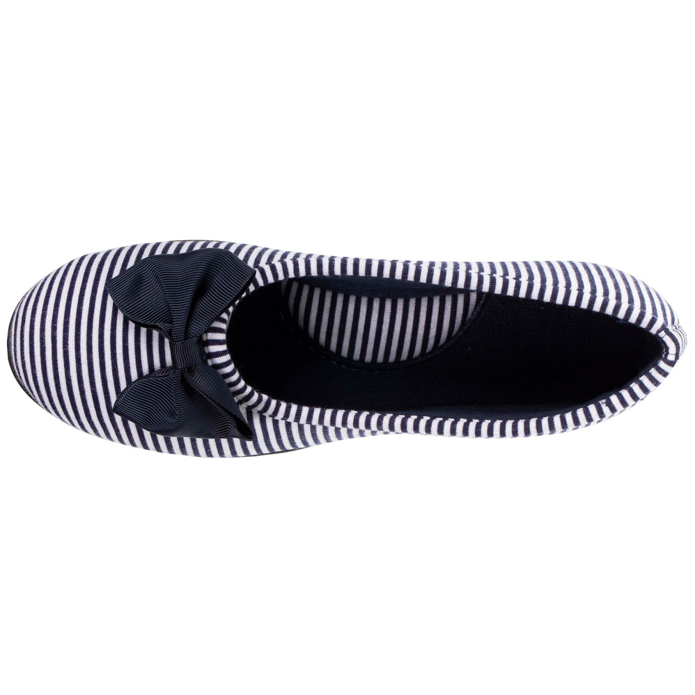 Chaussons ballerines Femme Nœud Marinière - Isotoner
