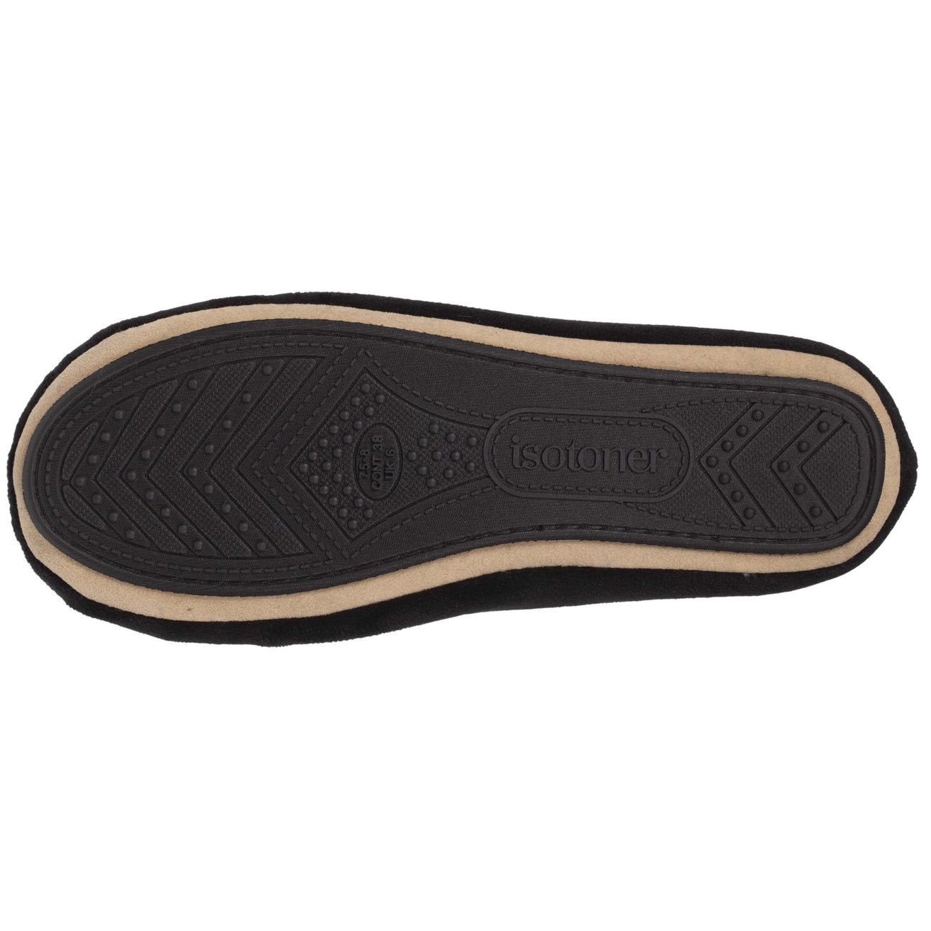 Chaussons ballerines Femme Nœud Bijou Noir