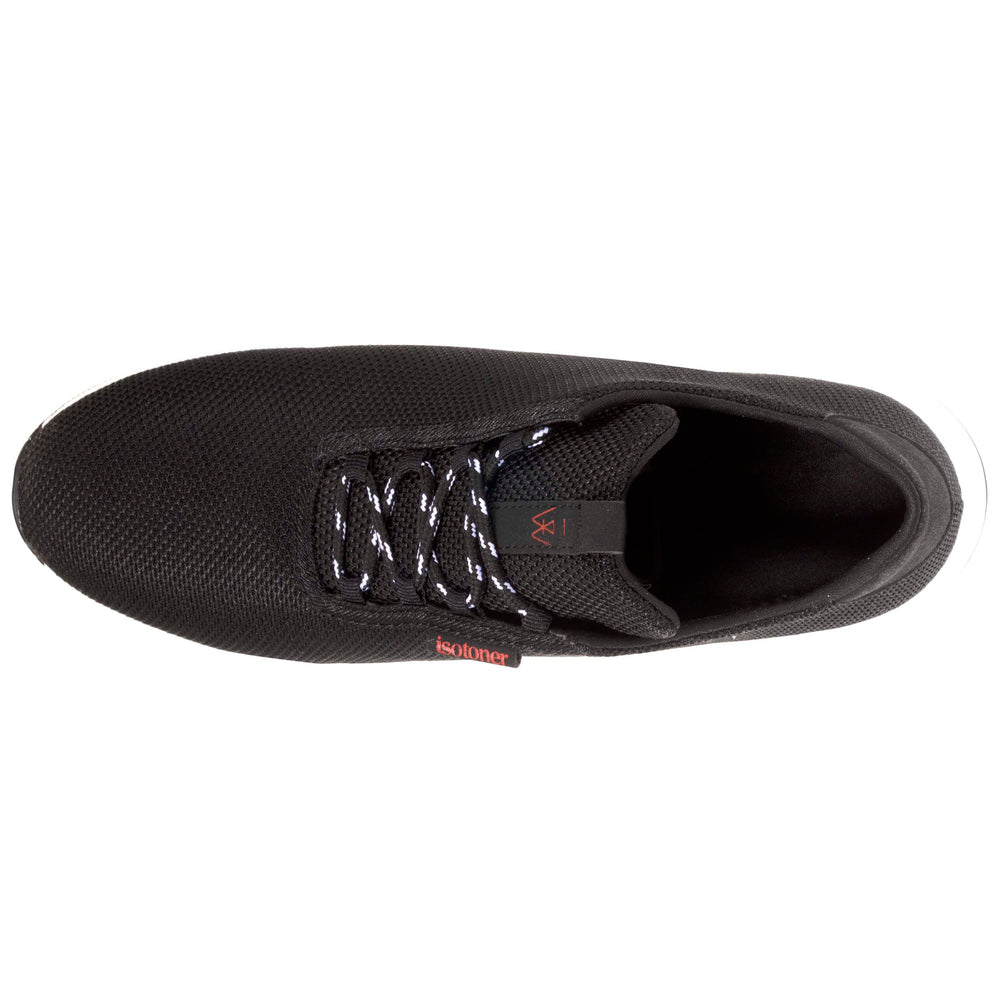 Baskets Confort Homme Slip-on Noir/Blanc - Isotoner