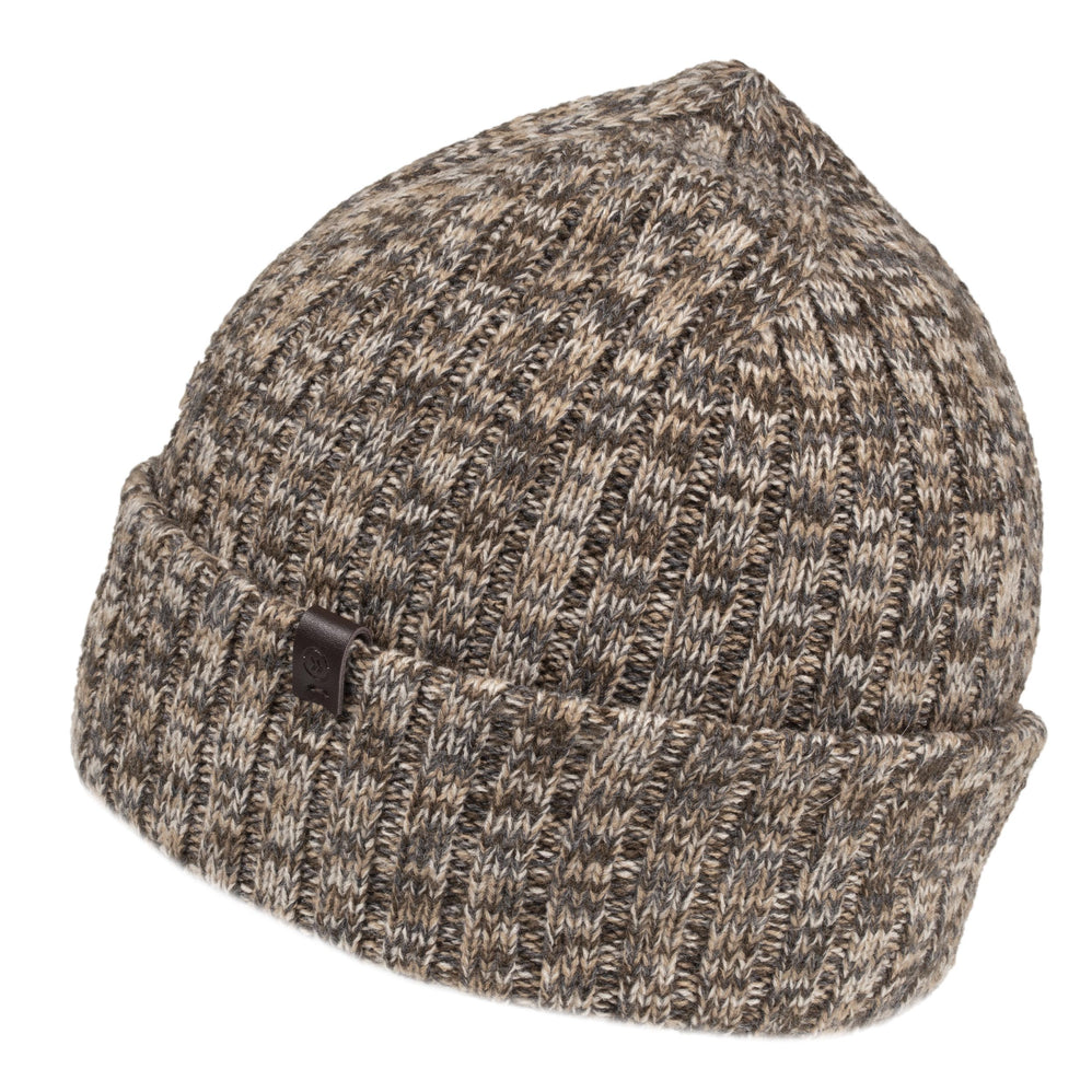 Bonnet Homme maille côtelé Kaki chiné - Isotoner