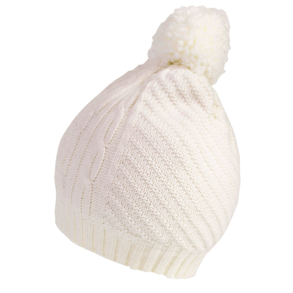 Bonnet Femme Maille d'Aran Blanc - Isotoner