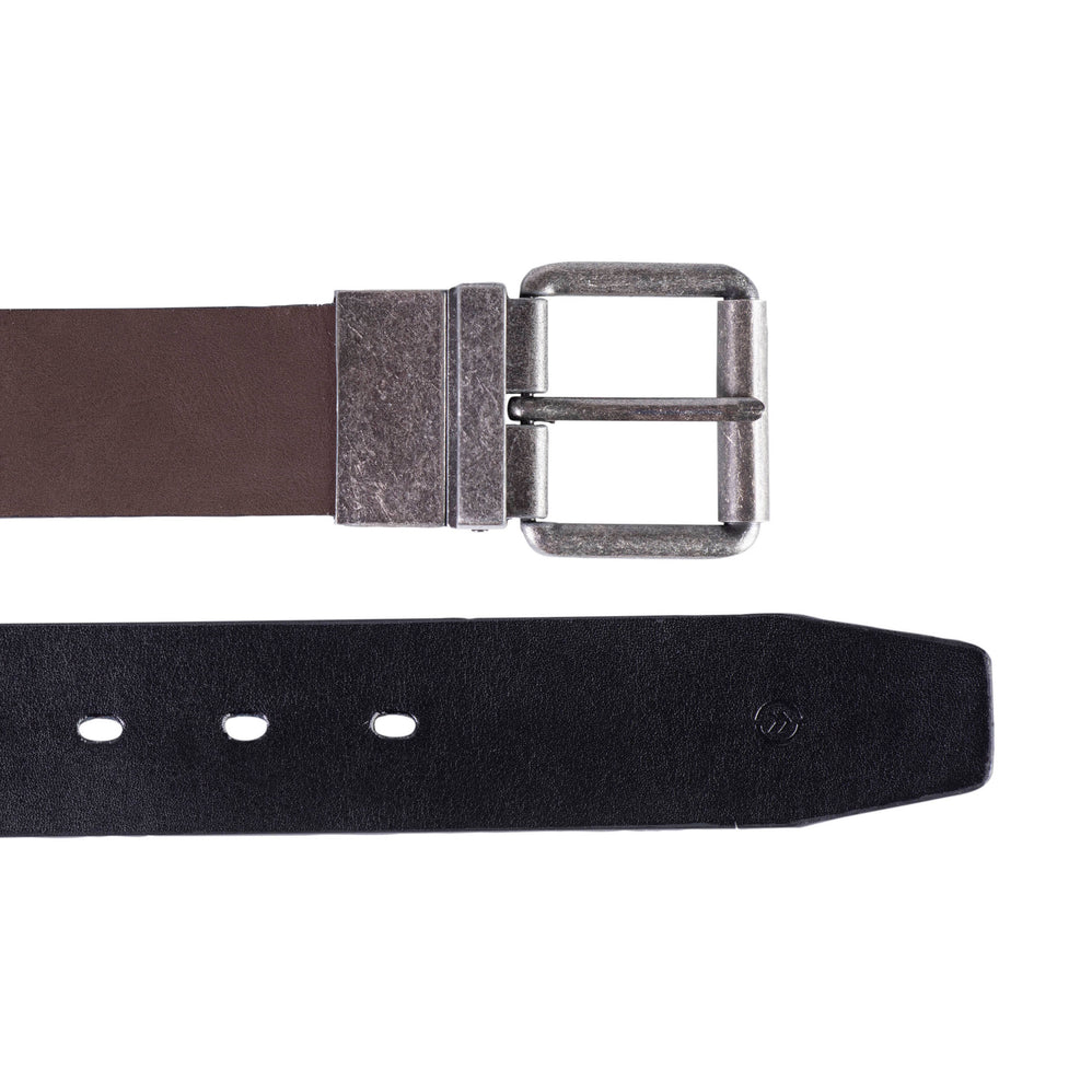 Ceinture 2 en 1 réversible Noir/Marron - Isotoner