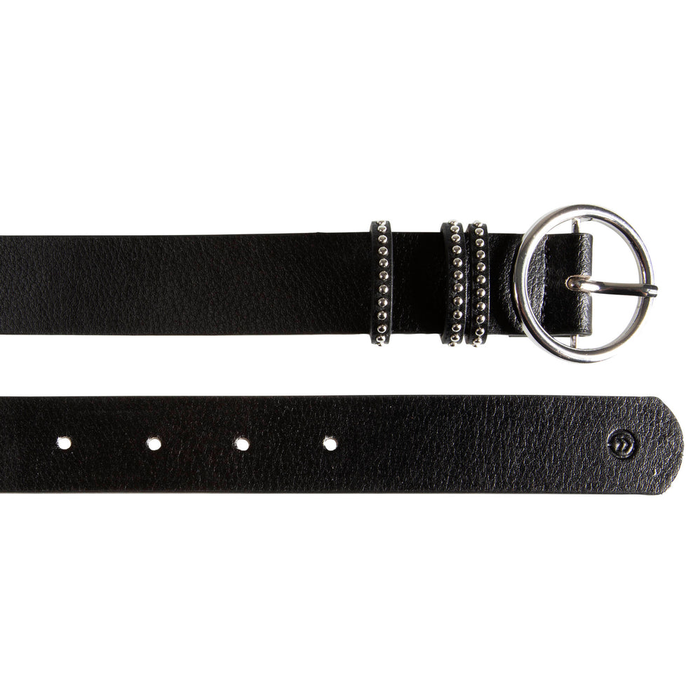 Ceinture Femme ronde grainée Noir - Isotoner