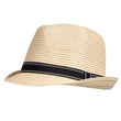 Chapeau mixte Trilby bande Noir