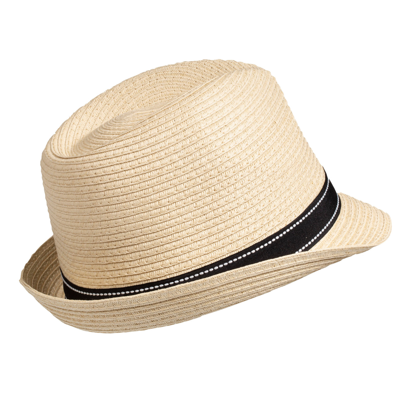 Chapeau mixte Trilby bande Noir