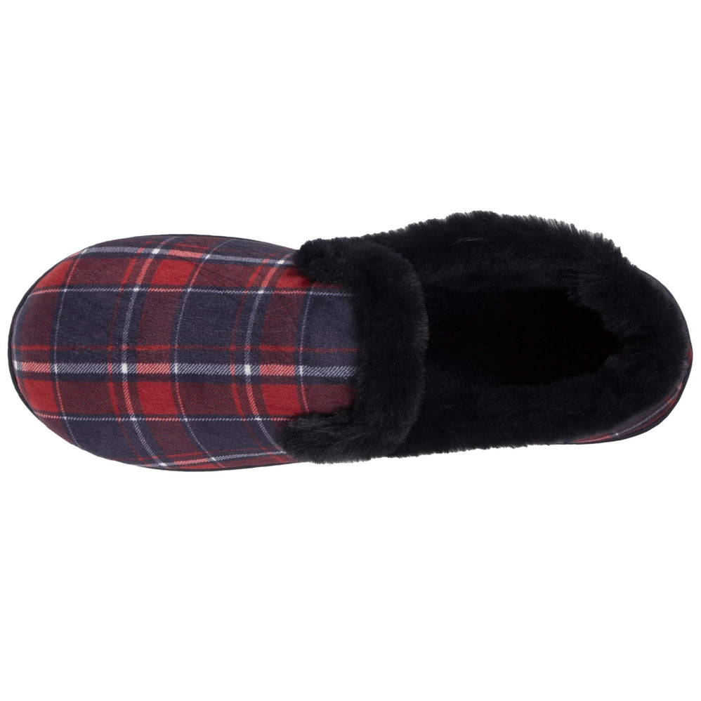 Chaussons charentaises fourrées Femme Tartan - Isotoner