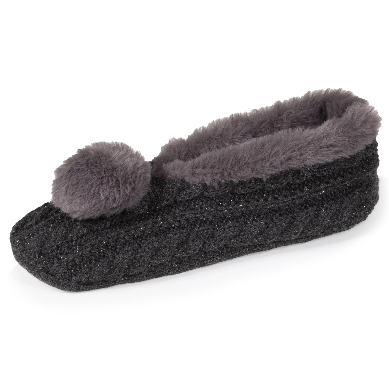 Chaussettes-chaussons Femme Pompon