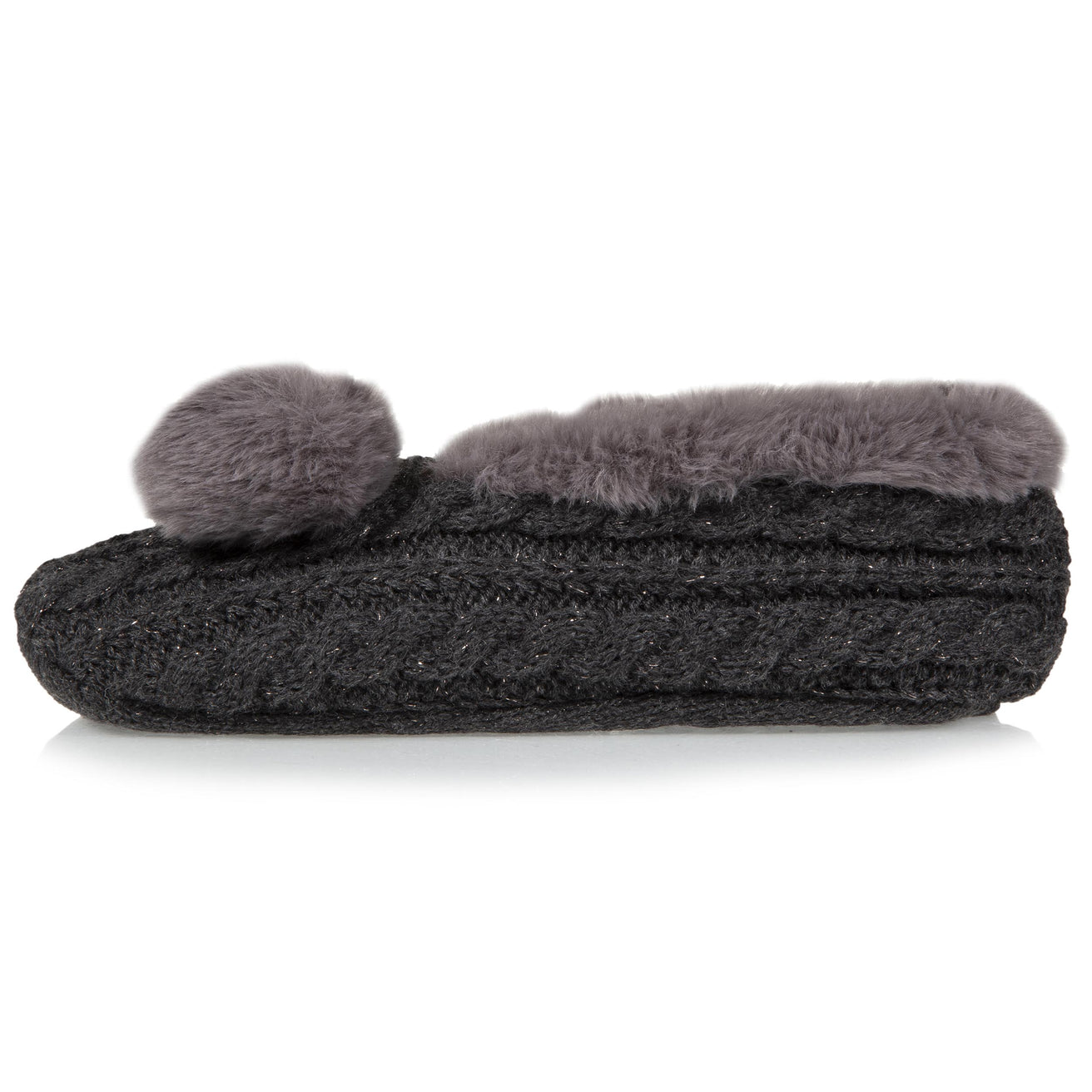 Chaussettes-chaussons Femme Pompon